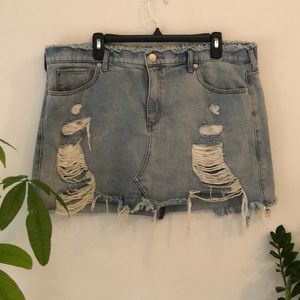 Denim express mini skirt. Price is firm